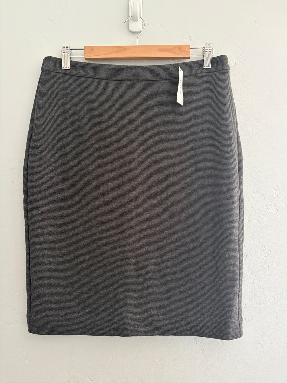 Classic Dark Gray Pencil Skirt